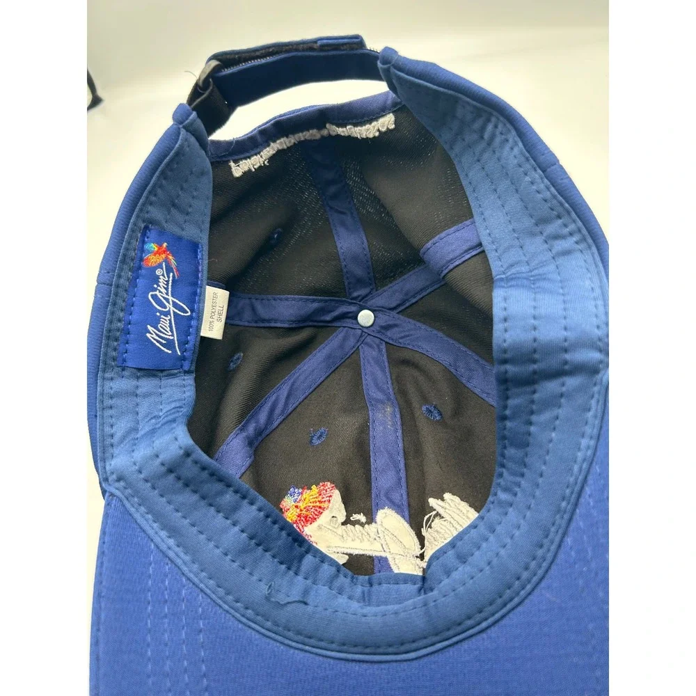 Maui‎ Jim Hat Blue Embroidered Parrot PolarizedPlus2 Sunglasses Baseball Cap Hat